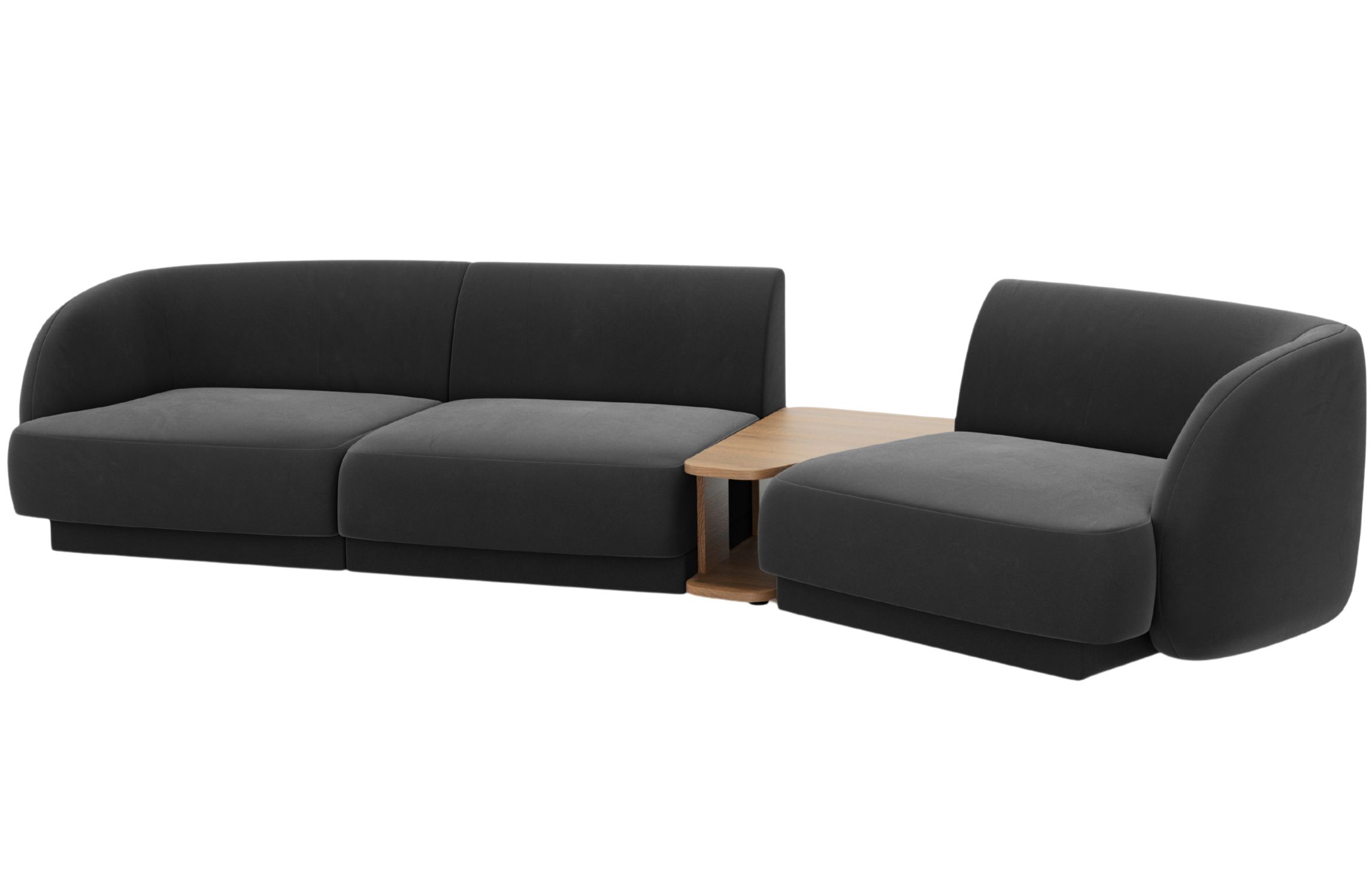 Micadoni Sametová pohovka Miley 303 cm Micadoni