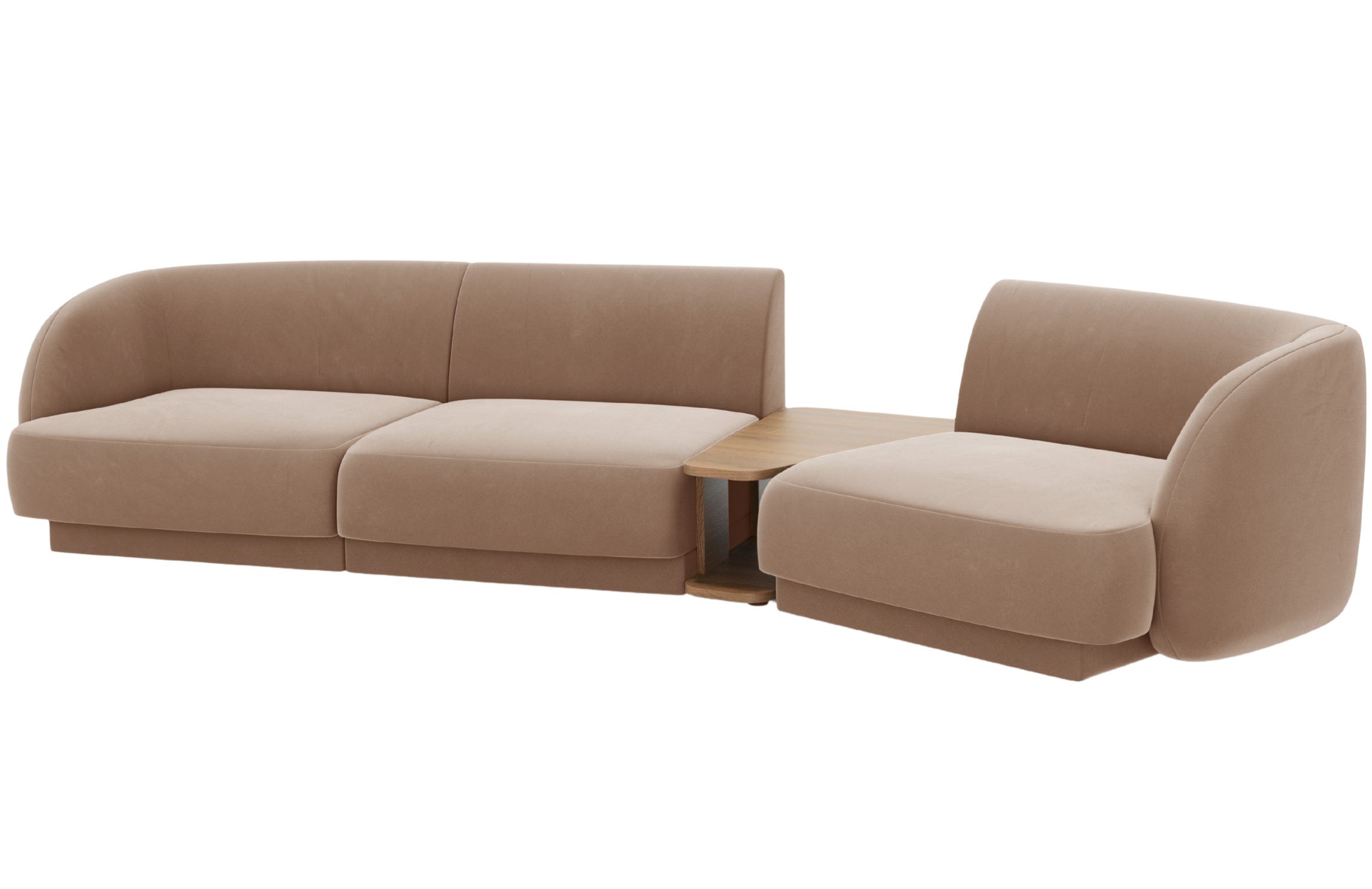 Micadoni Sametová pohovka Miley 303 cm Micadoni