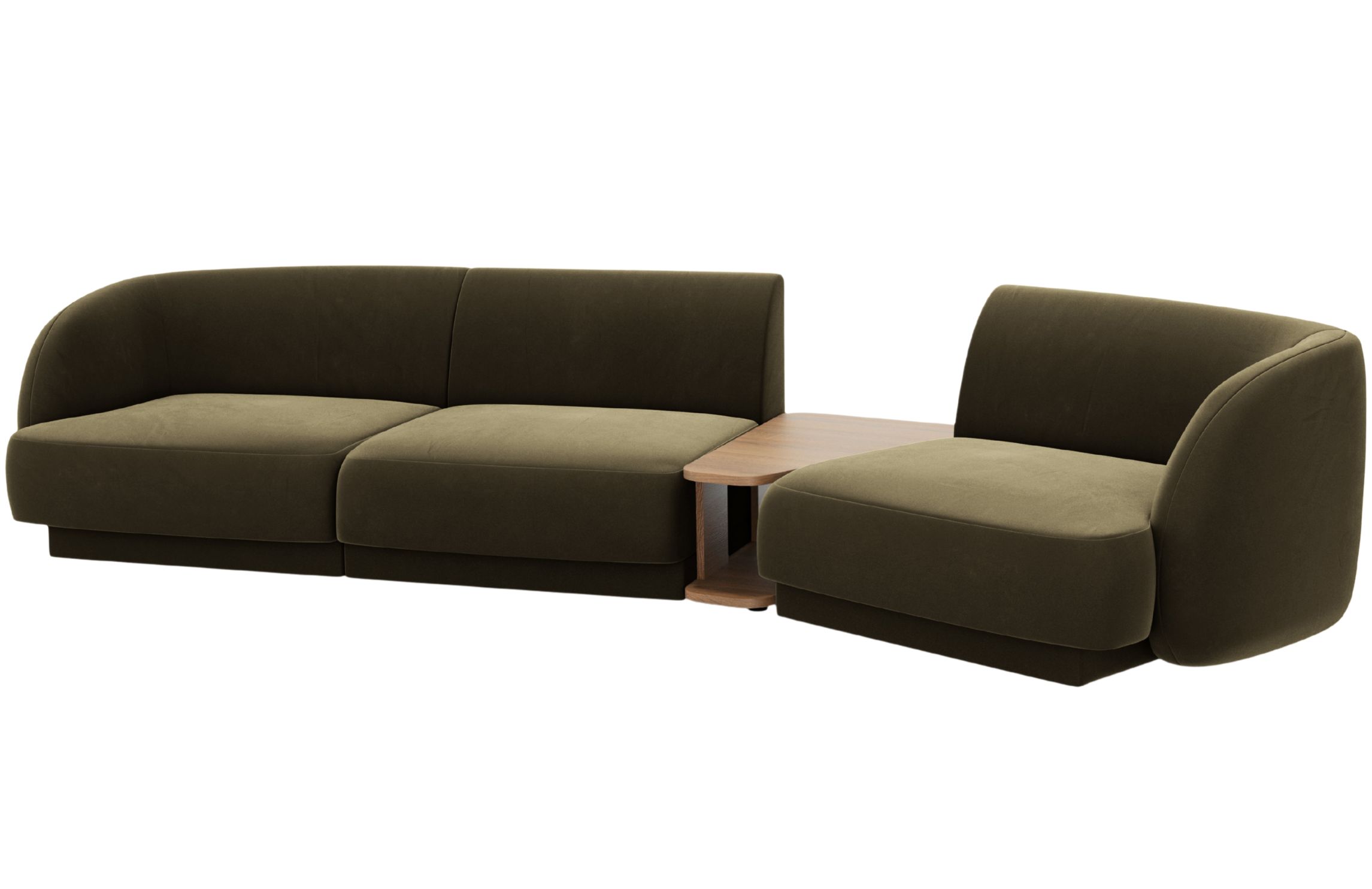 Micadoni Sametová pohovka Miley 303 cm Micadoni