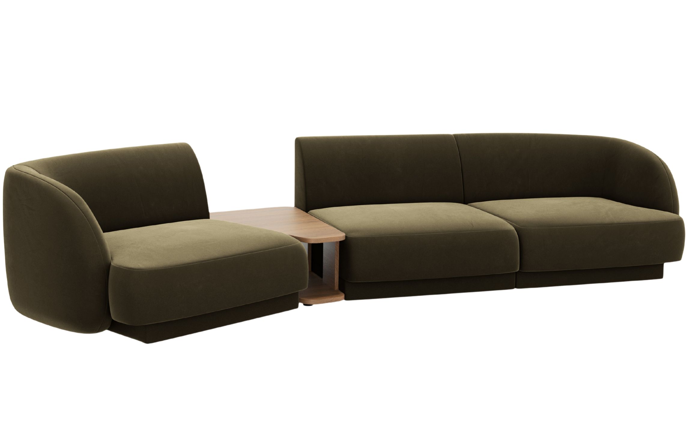 Micadoni Sametová pohovka Miley 303 cm Micadoni