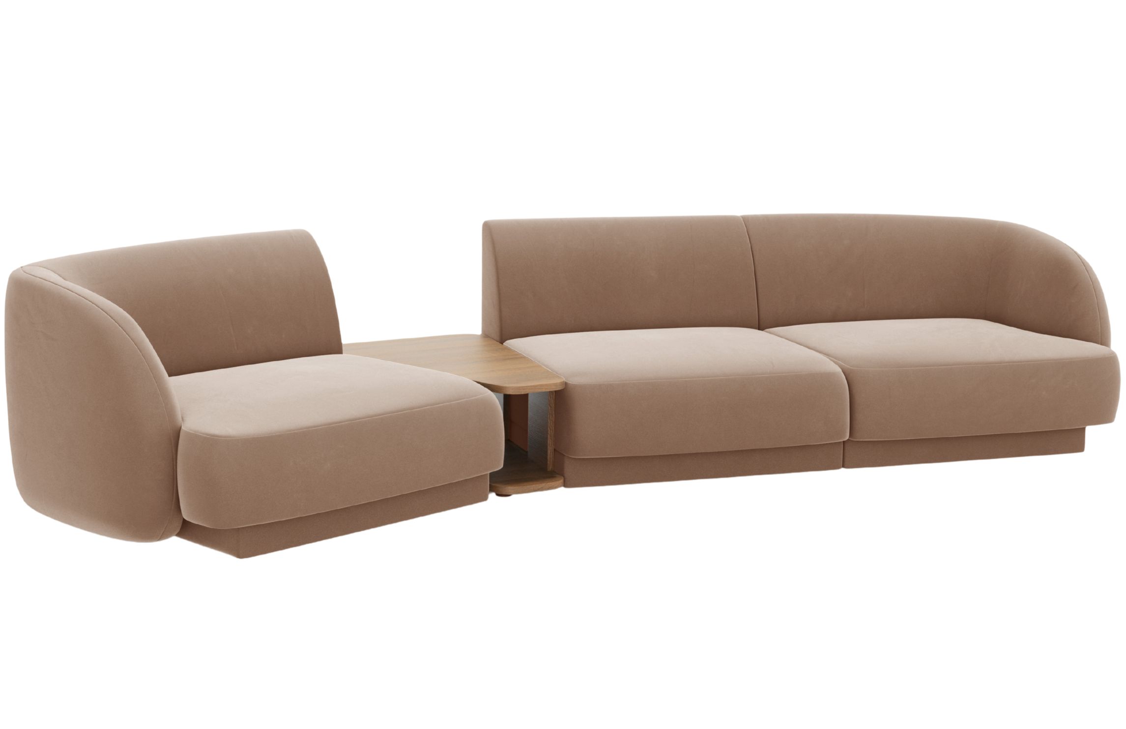 Micadoni Sametová pohovka Miley 303 cm Micadoni