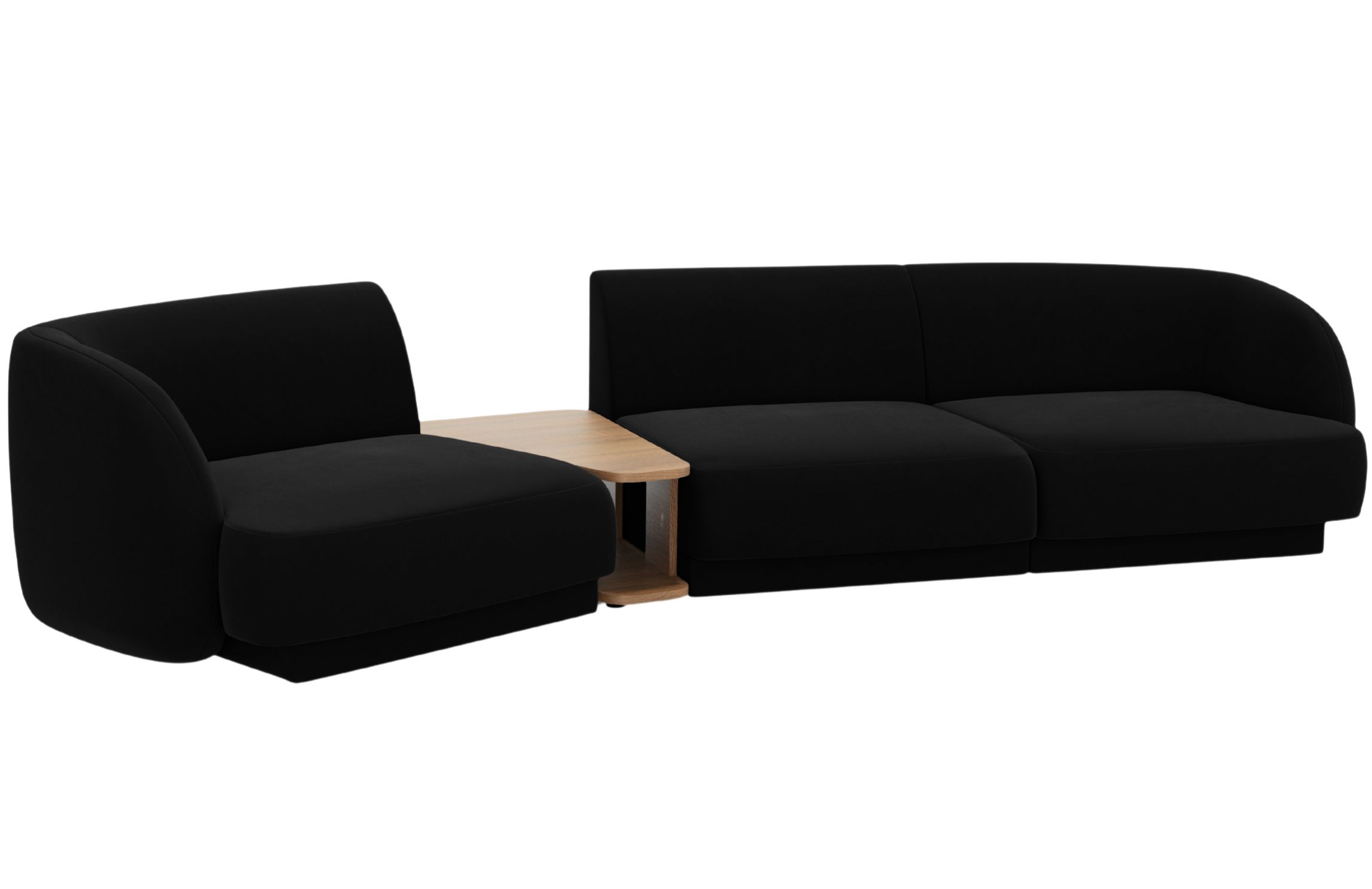 Micadoni Sametová pohovka Miley 303 cm Micadoni