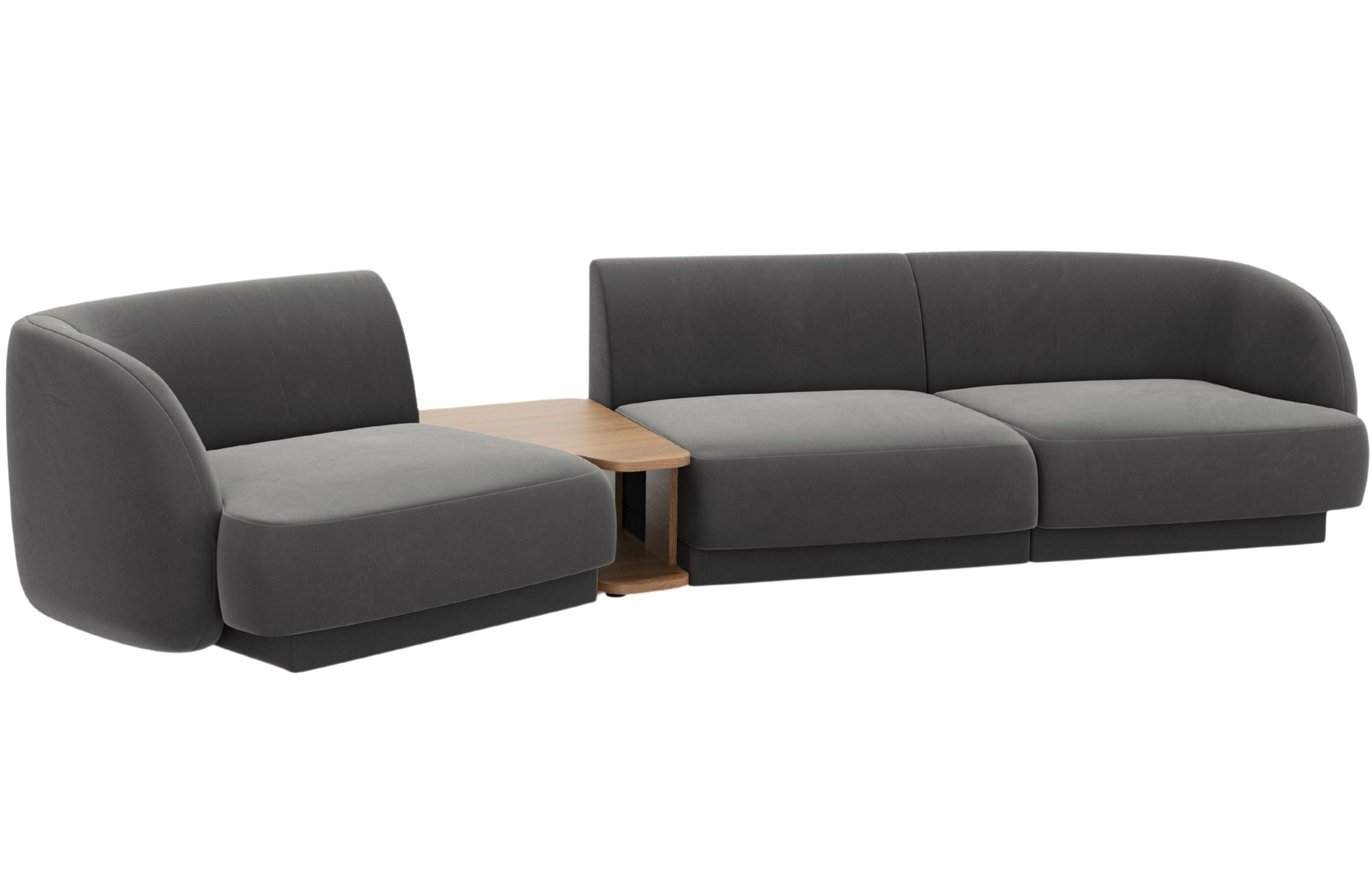 Micadoni Sametová pohovka Miley 303 cm Micadoni