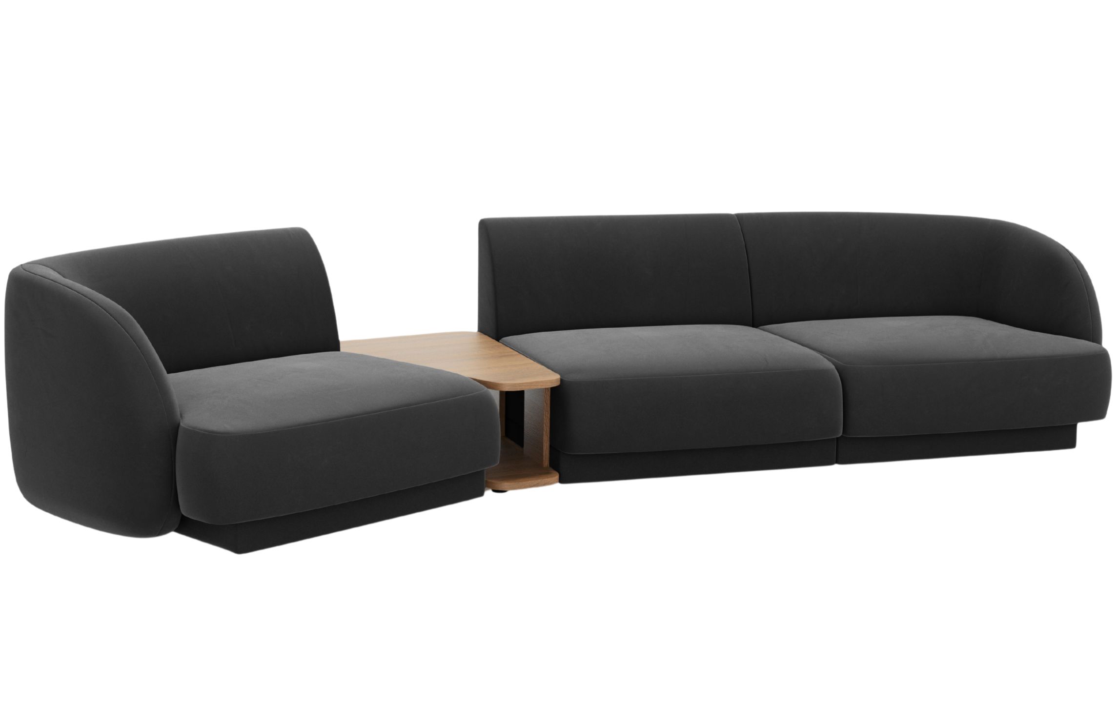 Micadoni Sametová pohovka Miley 303 cm Micadoni