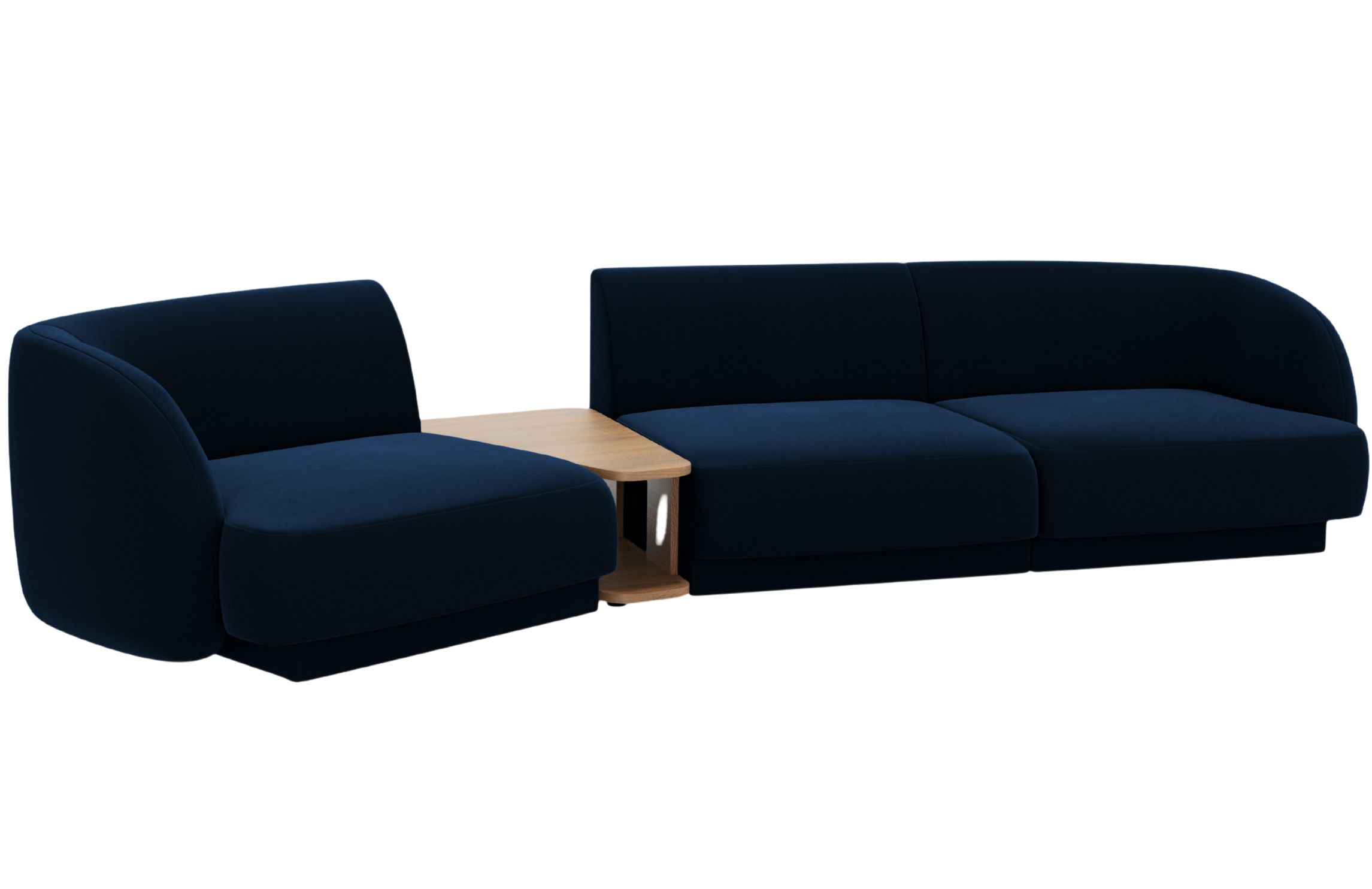 Micadoni Sametová pohovka Miley 303 cm Micadoni