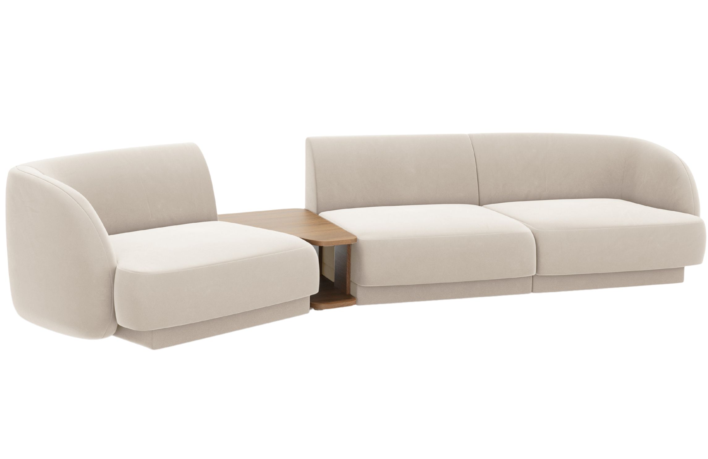 Micadoni Sametová pohovka Miley 303 cm Micadoni