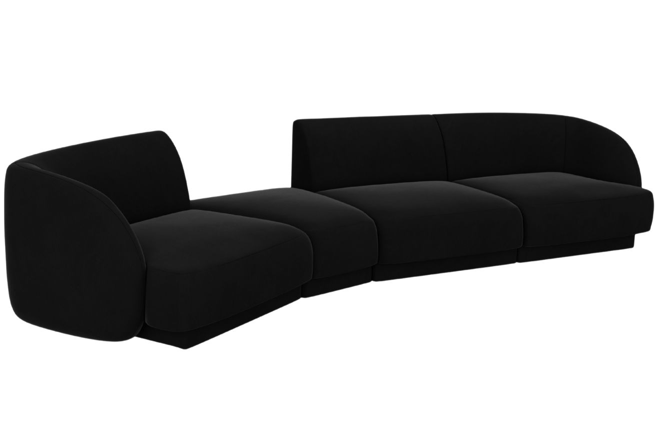 Micadoni Sametová pohovka Miley 327 cm Micadoni