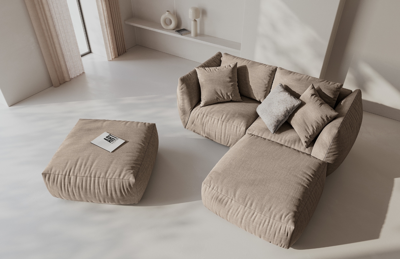 Micadoni Rohová pohovka Chris 220 cm