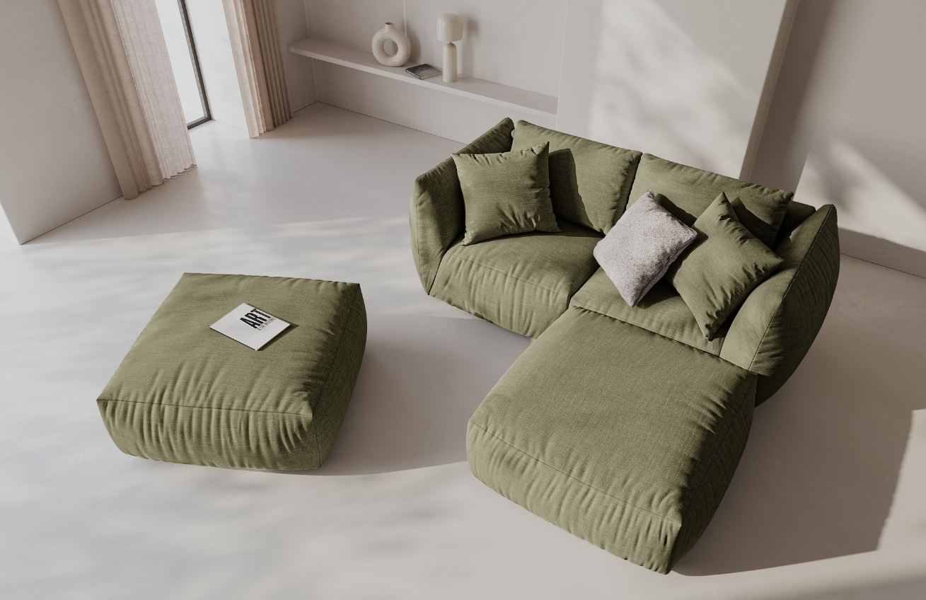 Micadoni Rohová pohovka Chris 220 cm