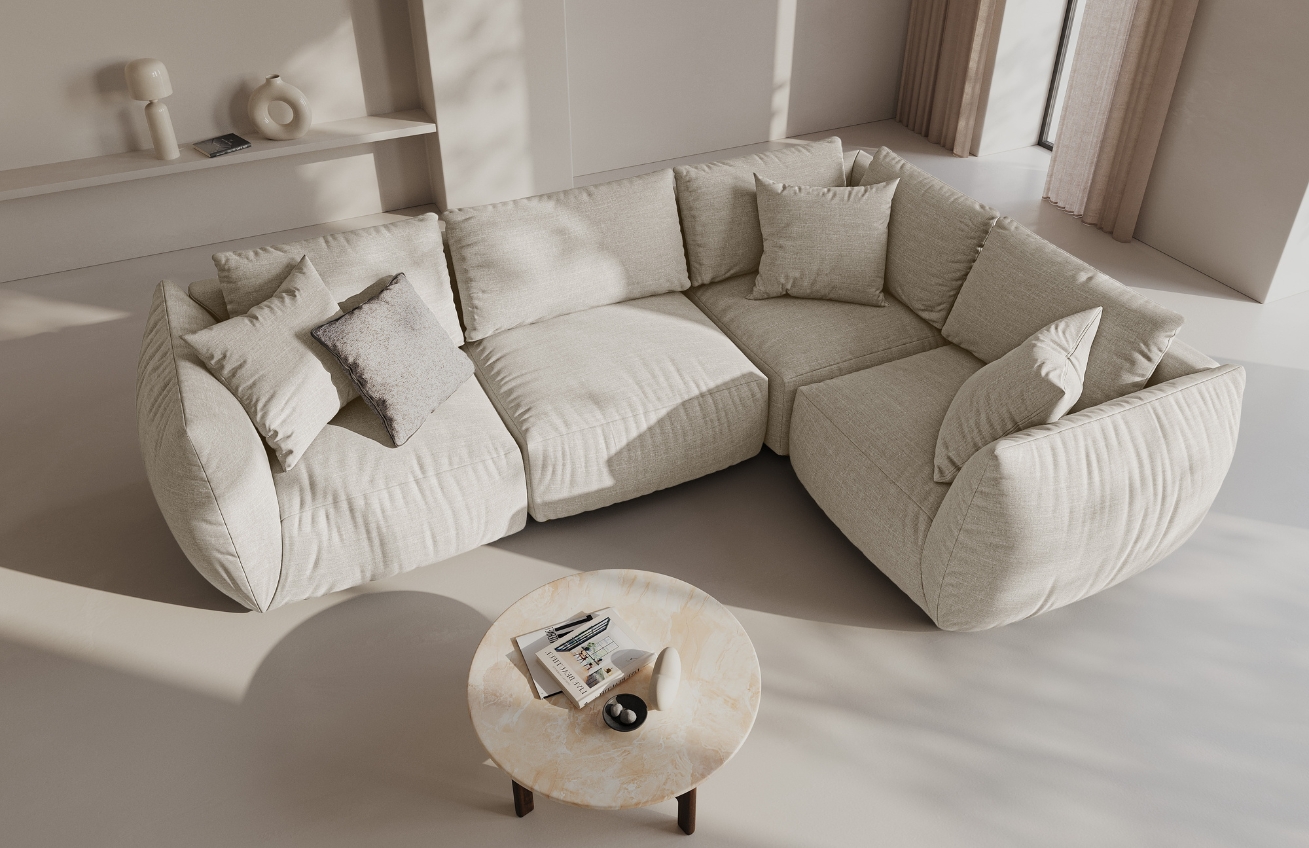 Micadoni Rohová pohovka Chris II. 295 cm