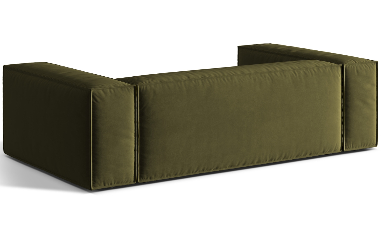 Micadoni Sametová pohovka Nuria 210 cm Micadoni