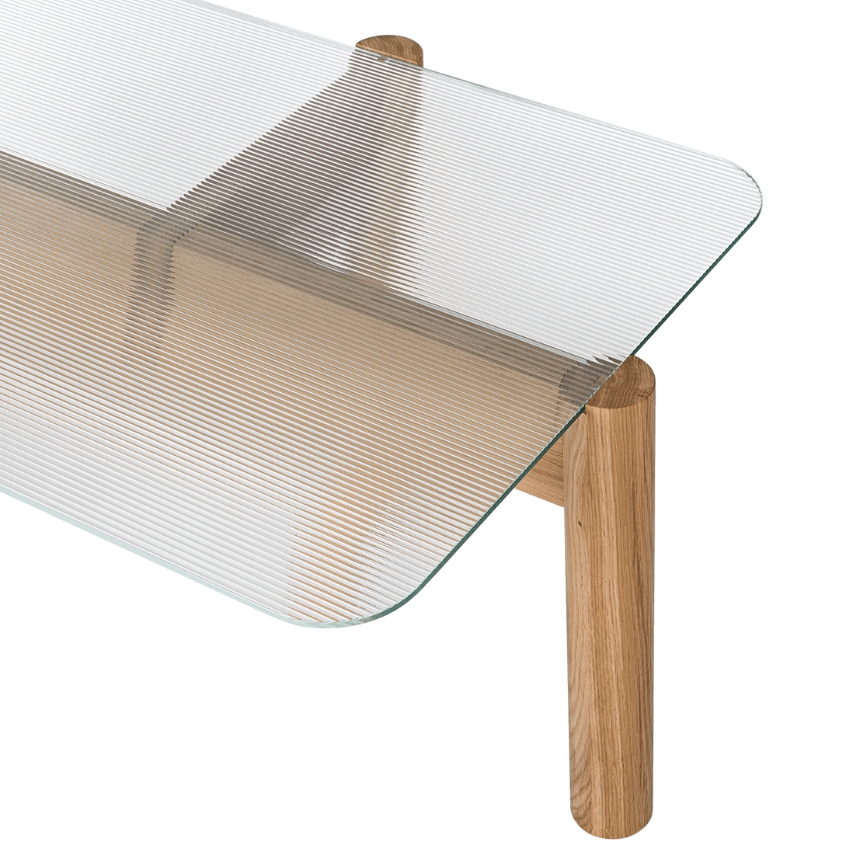 noo.ma Skleněný konferenční stolek Kob 105 x 55 cm noo.ma