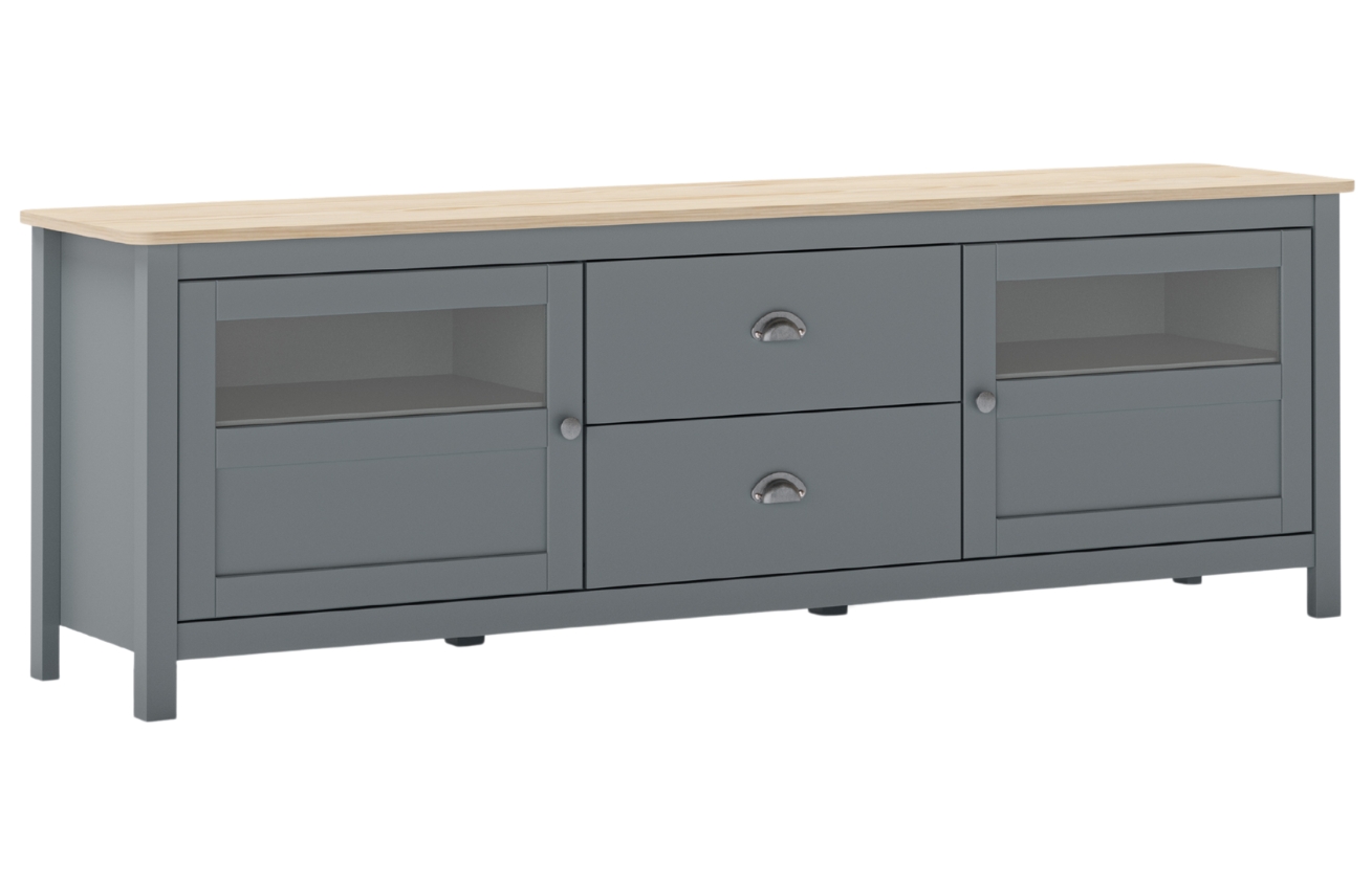 Marckeric Dřevěný TV stolek Misti 180 x 40 cm Marckeric
