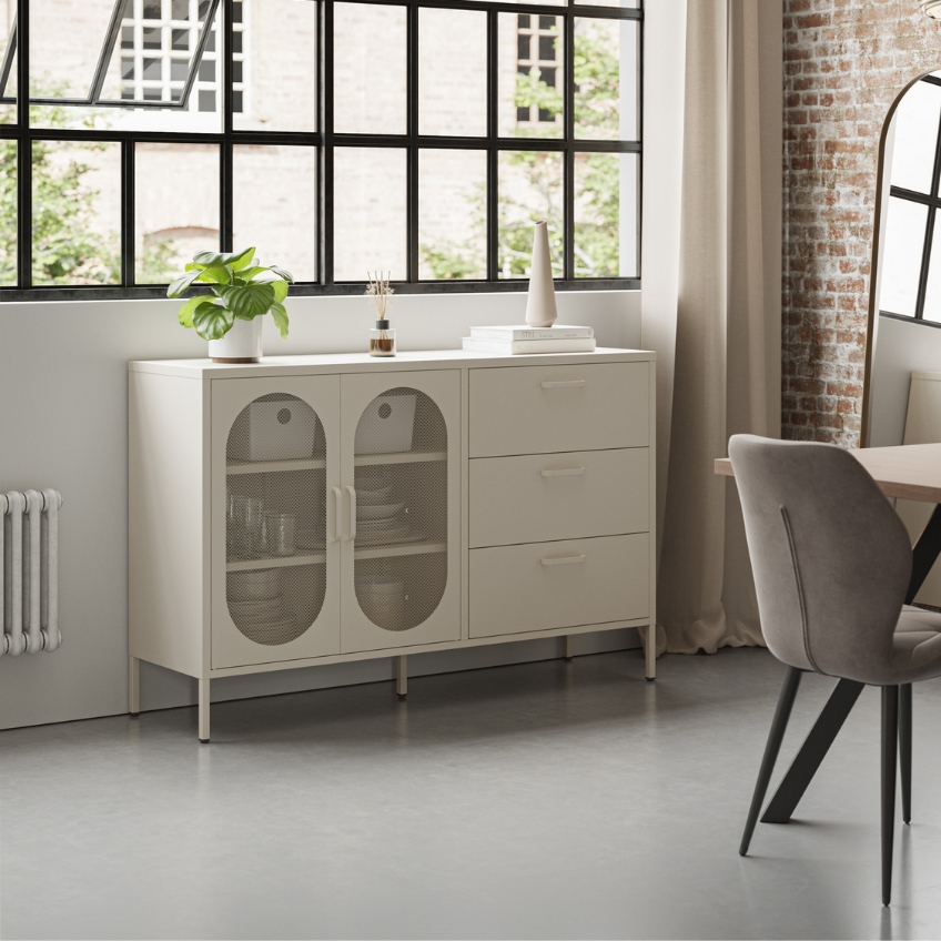 Marckeric Kovová komoda Diora 140 x 40 cm Marckeric