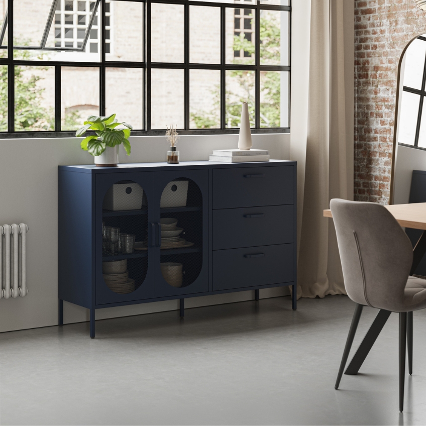 Marckeric Kovová komoda Diora 140 x 40 cm Marckeric