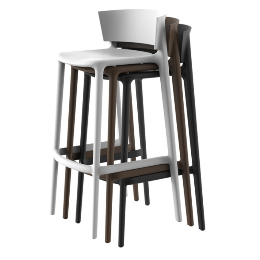 VONDOM Plastová barová židle AFRICA 76 cm VONDOM