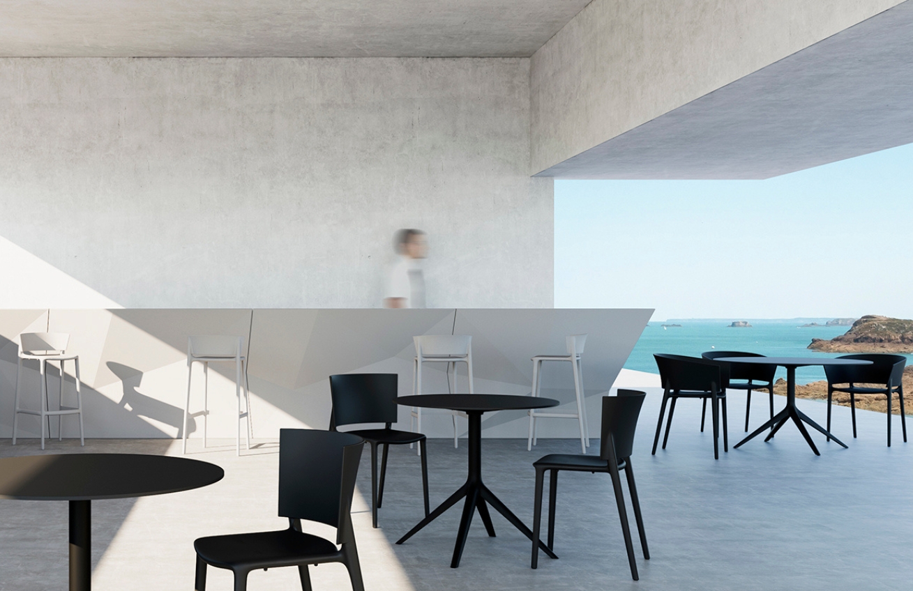 VONDOM Plastová barová židle AFRICA 66 cm VONDOM