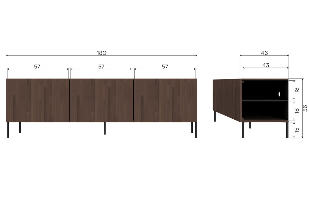 WOOOD TV stolek Bono 180 x 46 cm WOOOD
