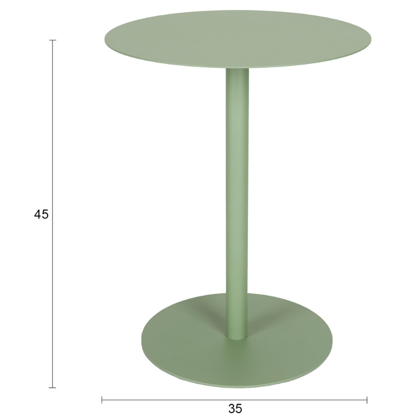 Zuiver Kovový zahradní stolek SNOW 35 cm Zuiver