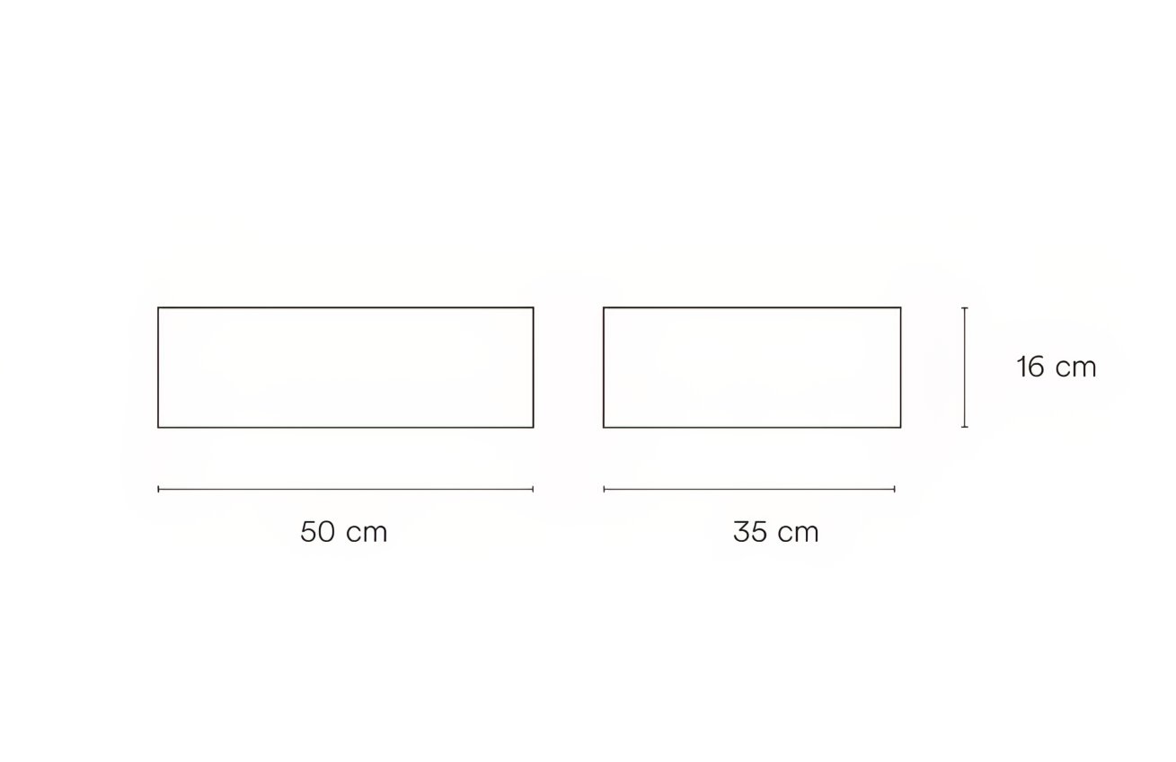 Teulat Závěsný noční stolek Arista 50 x 35 cm Teulat