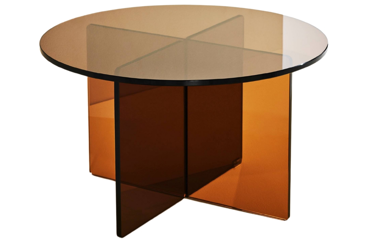 Jotex Skleněný konferenční stolek IRIS 60 cm Jotex