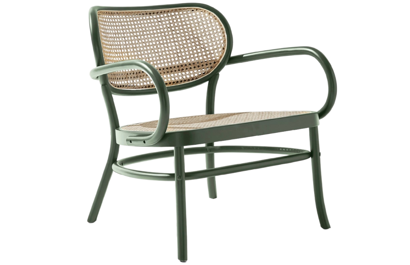 Jotex Dřevěné lounge křeslo BETTY s výpletem Jotex