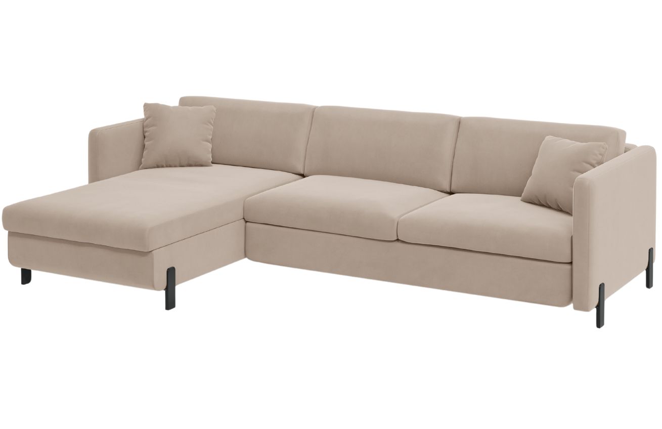 Micadoni Sametová rozkládací pohovka Gloria 260 cm