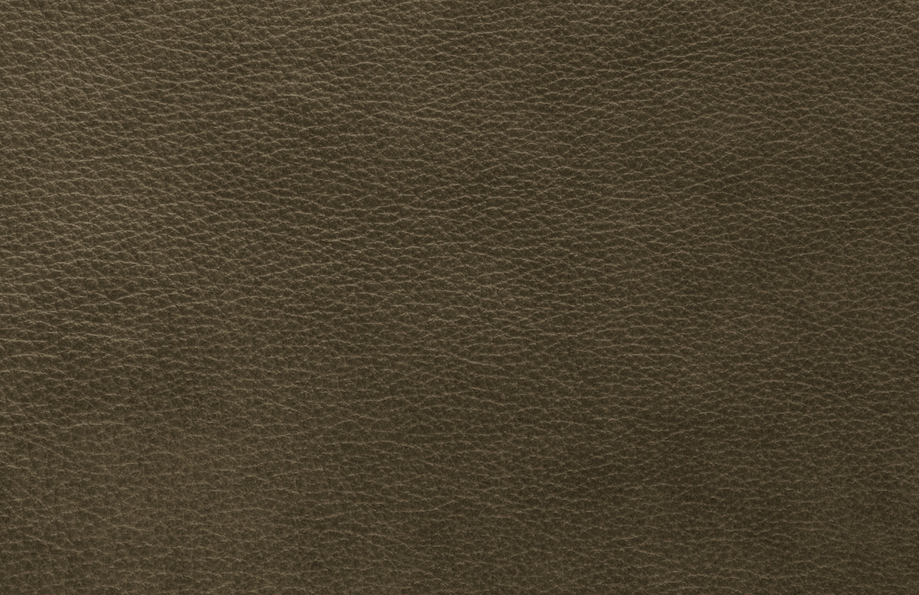 Maison Heritage Olivově zelená kožená podnožka Moni 90 x 83 cm Maison Heritage