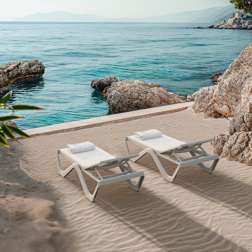 VONDOM Plastové zahradní lehátko LOVE VONDOM