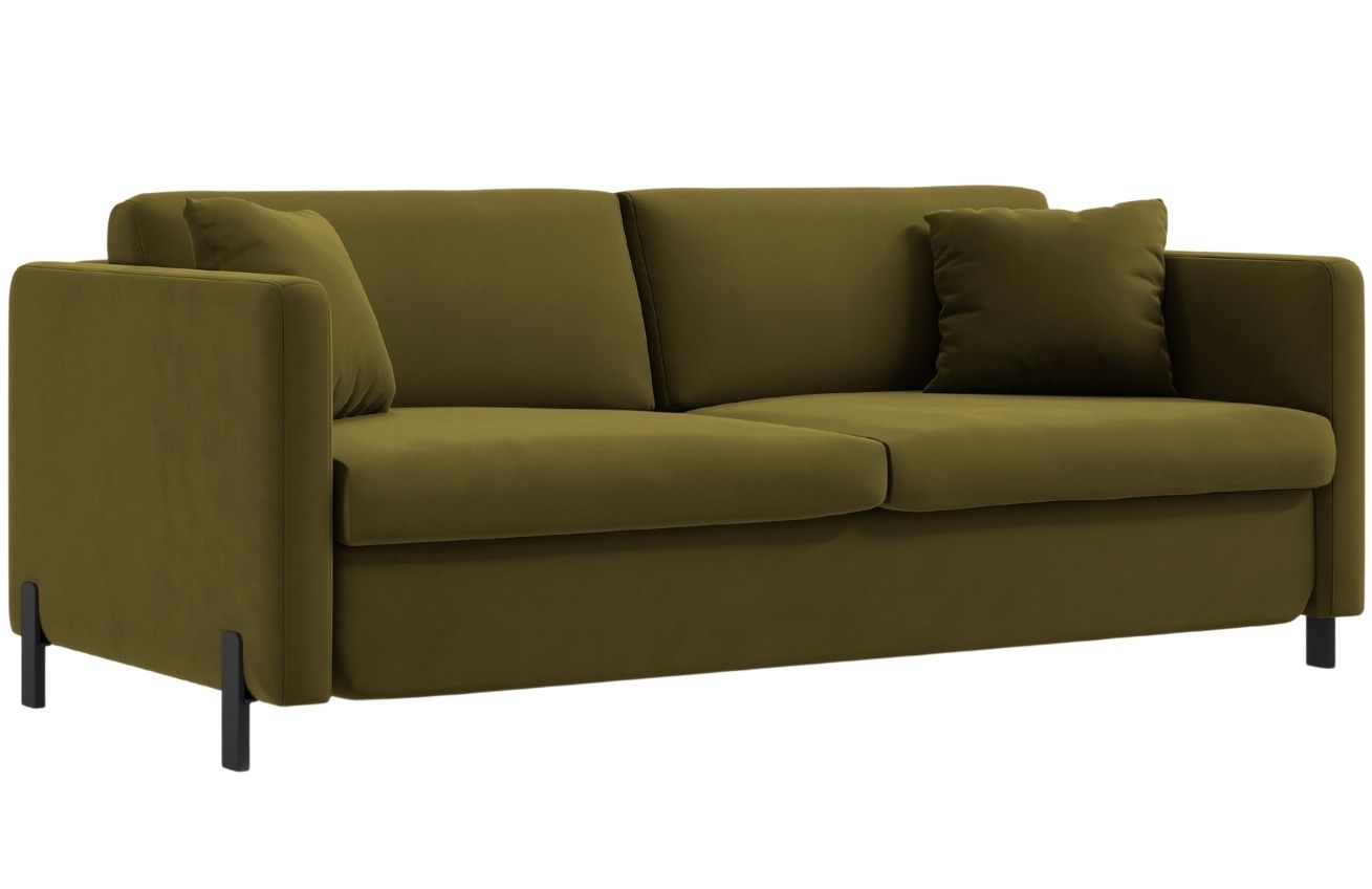 Micadoni Sametová rozkládací pohovka Gloria 202 cm Micadoni