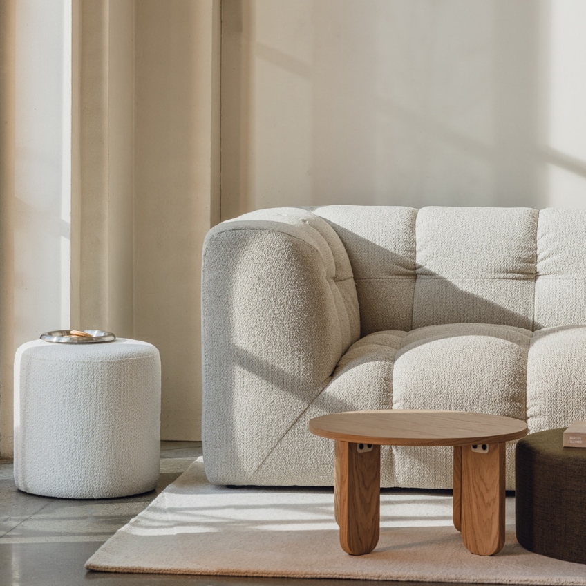 noo.ma Bouclé puf Folk 40 cm noo.ma