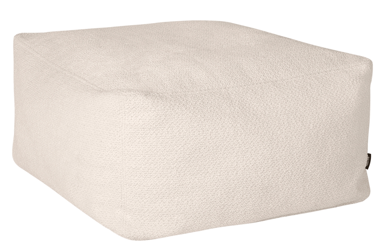 noo.ma Bouclé puf Keno 63 x 63 cm noo.ma