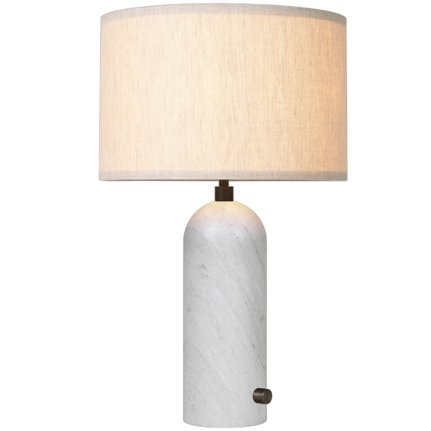 GUBI Mramorová stolní lampa Gravity 65 cm GUBI