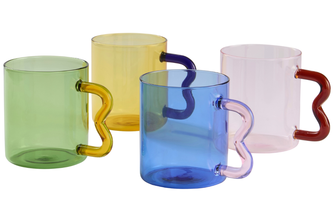 Jotex Set čtyř skleněných hrnků PARIS Jotex