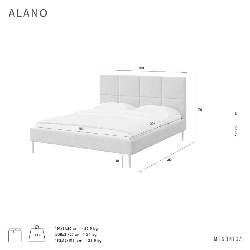 Mesonica Postel Alano 180 x 200 cm Mesonica