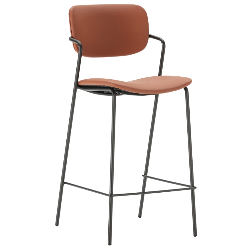 Marckeric Koženková barová židle Maika 68 cm Marckeric