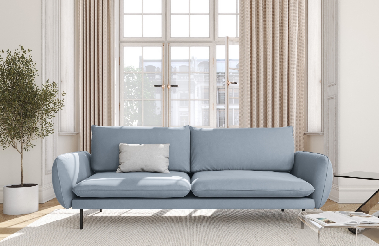 Cosmopolitan Design Sametová pohovka Vienna 200 cm Cosmopolitan Design