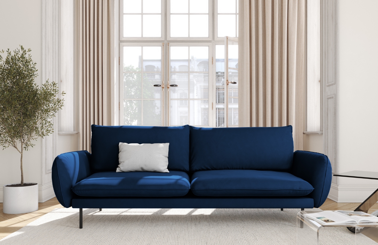 Cosmopolitan Design Sametová pohovka Vienna 200 cm Cosmopolitan Design