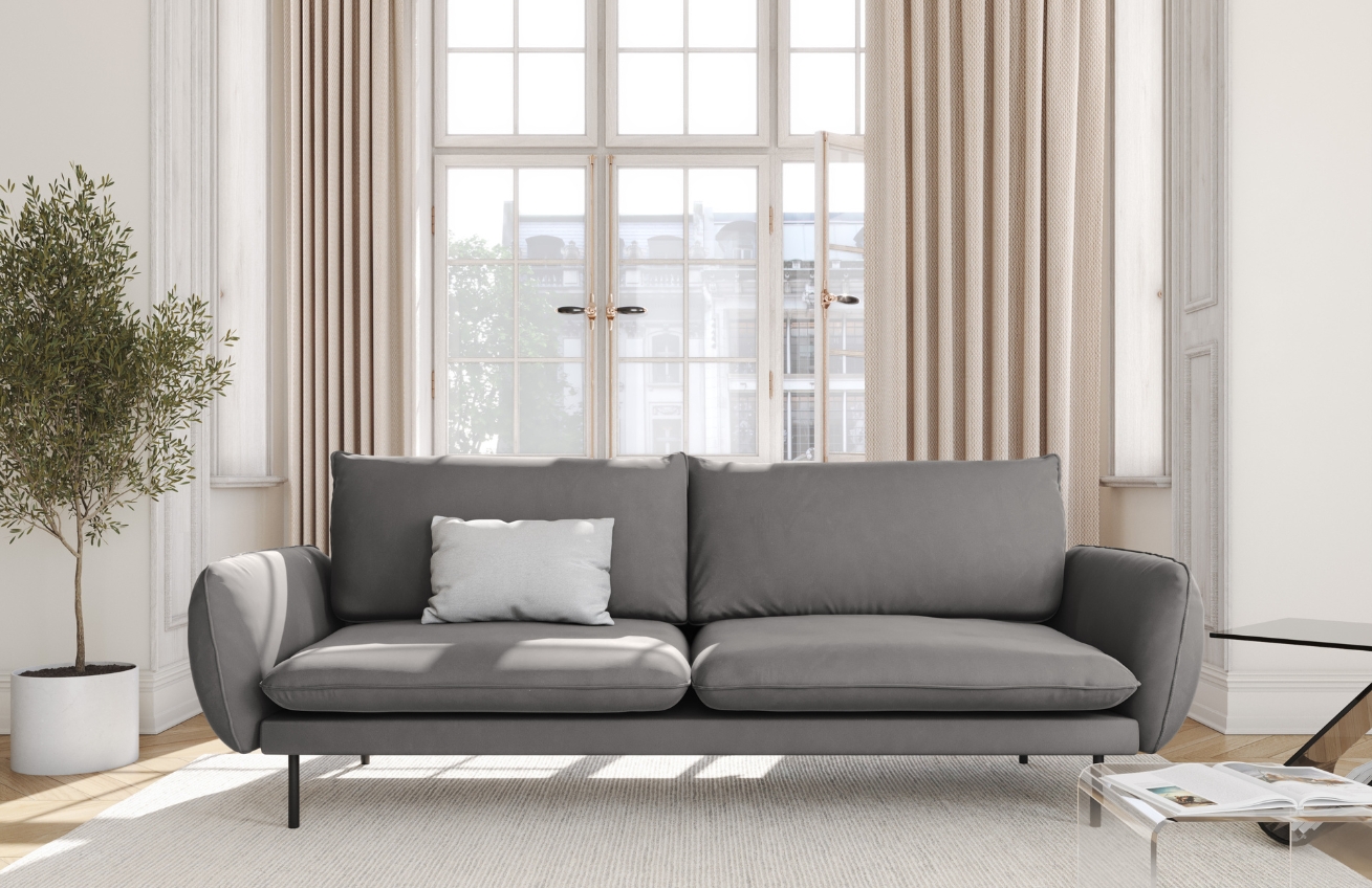 Cosmopolitan Design Sametová pohovka Vienna 200 cm Cosmopolitan Design