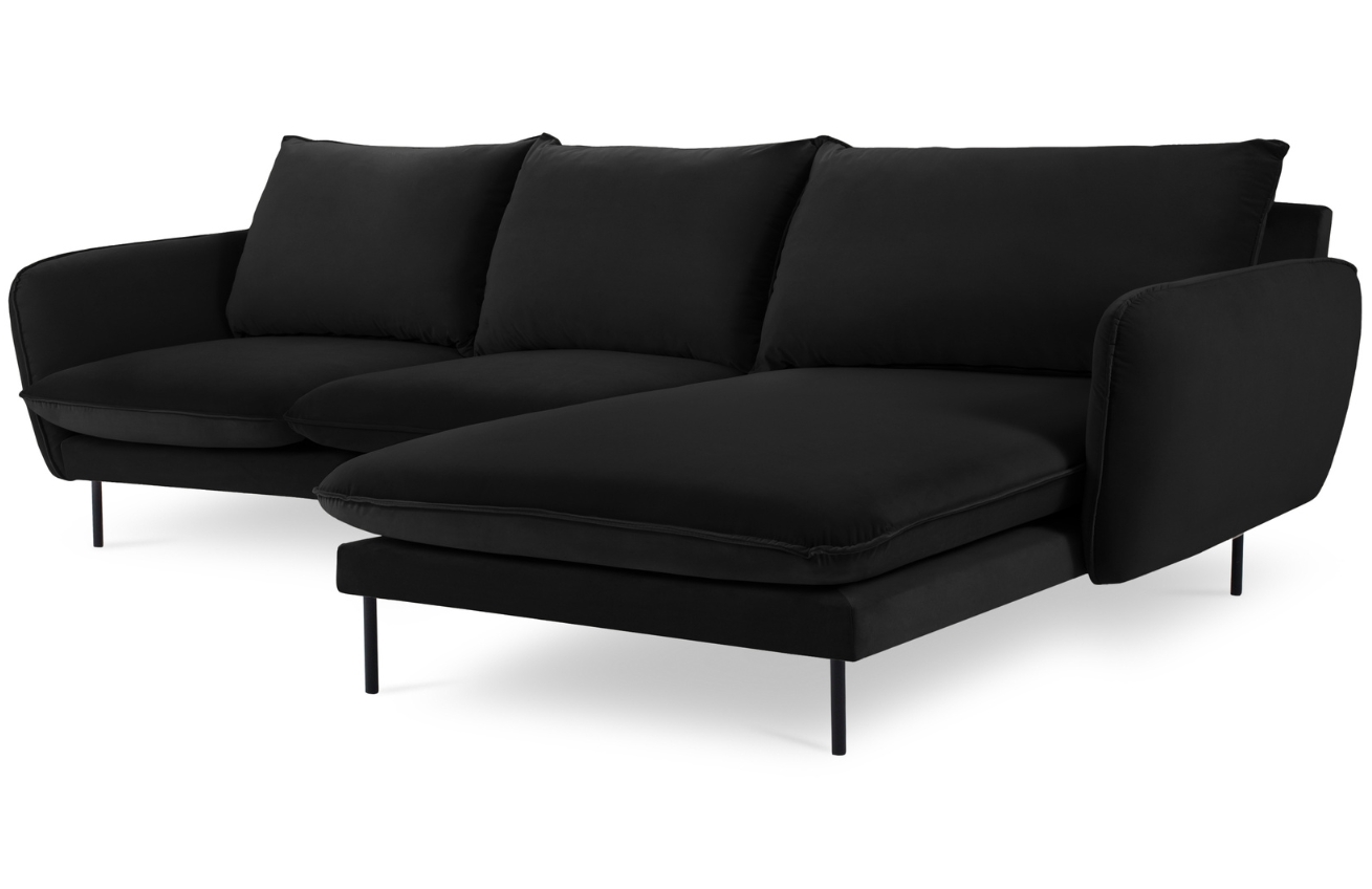 Cosmopolitan Design Sametová rohová pohovka Vienna 255 cm