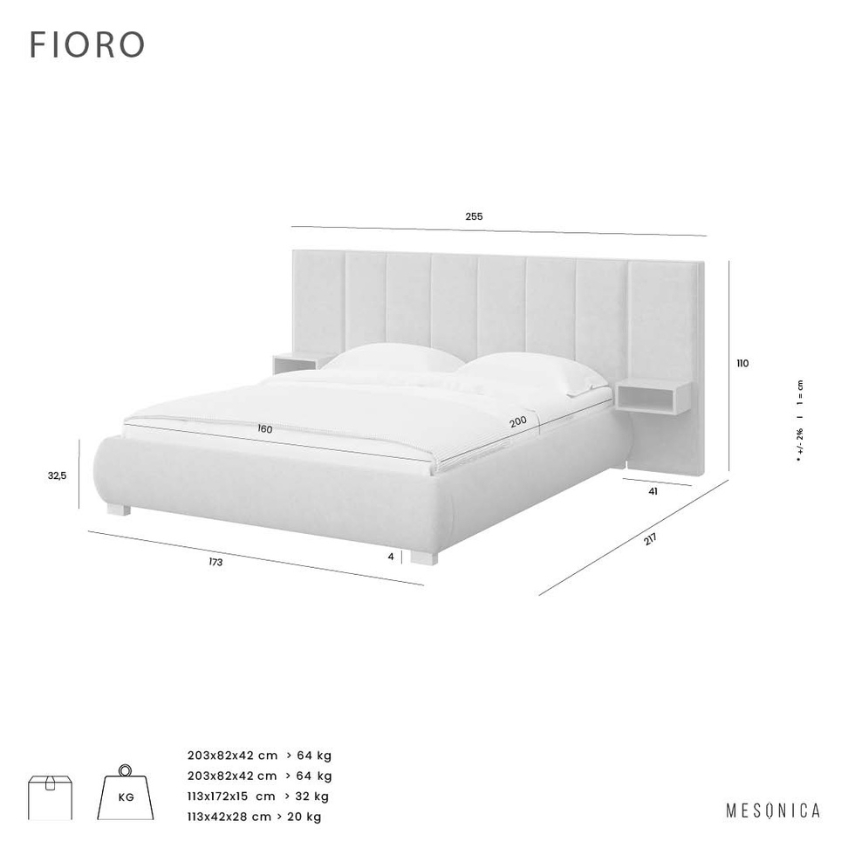 Mesonica Postel Fioro 160 x 200 cm Mesonica