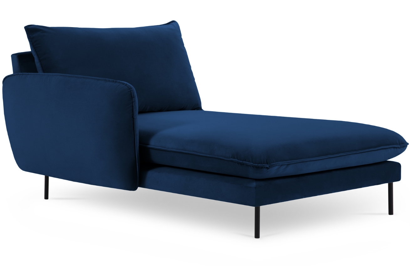 Cosmopolitan Design Královsky modrá sametová lenoška Vienna 170 cm