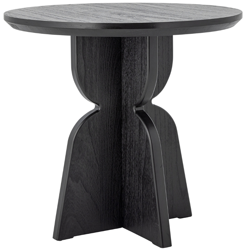 Bloomingville Černý dřevěný jídelní stůl Vixen 80 cm Bloomingville