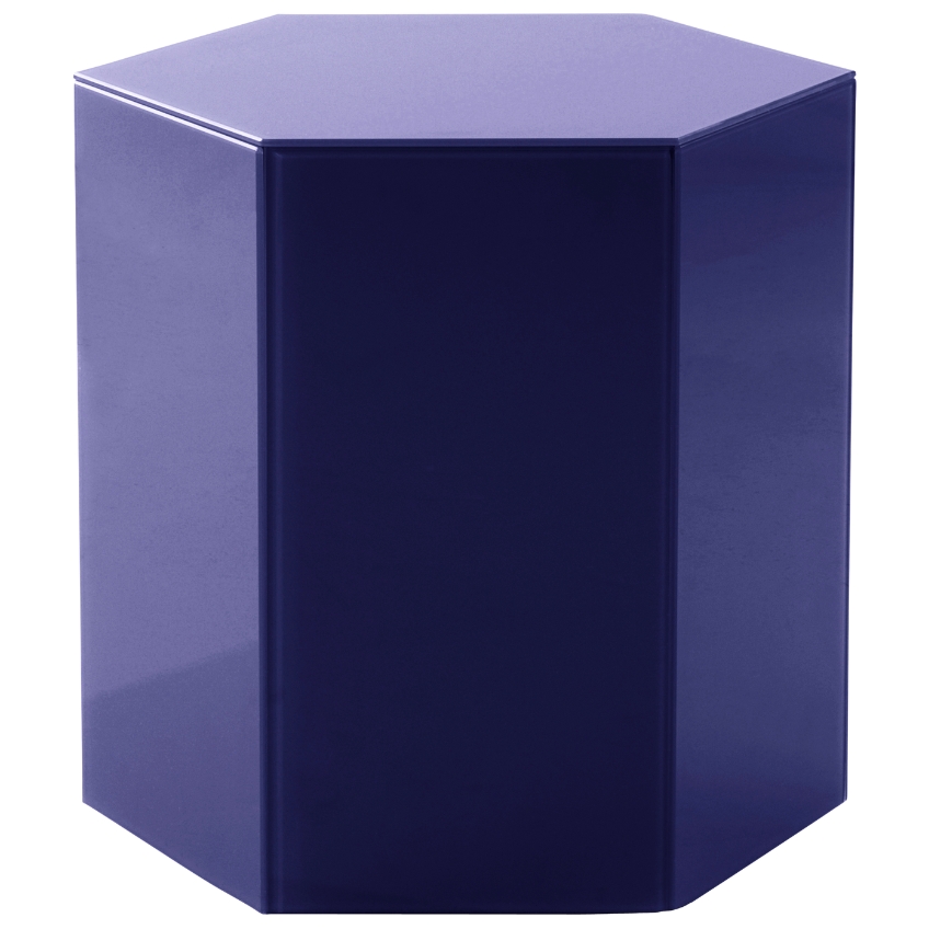 Jotex Modrý odkládací stolek STARLITE 40 x 40 cm Jotex