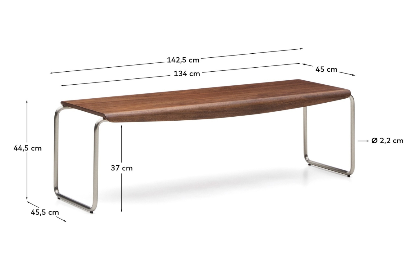 Kave Home Ořechová lavice Tarsel 142