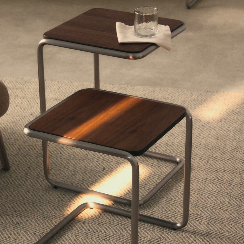 Kave Home Ořechový odkládací stolek Tarsel 42 x 42 cm Kave Home