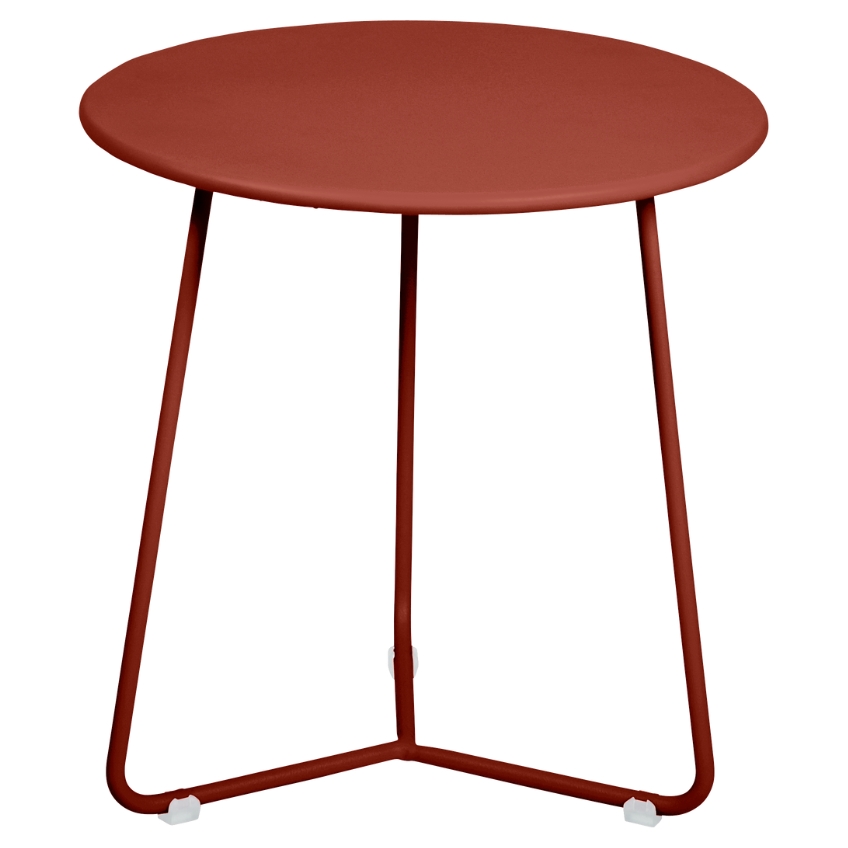 Zemitě červený kovový odkládací stolek Fermob Cocotte 34 cm Fermob