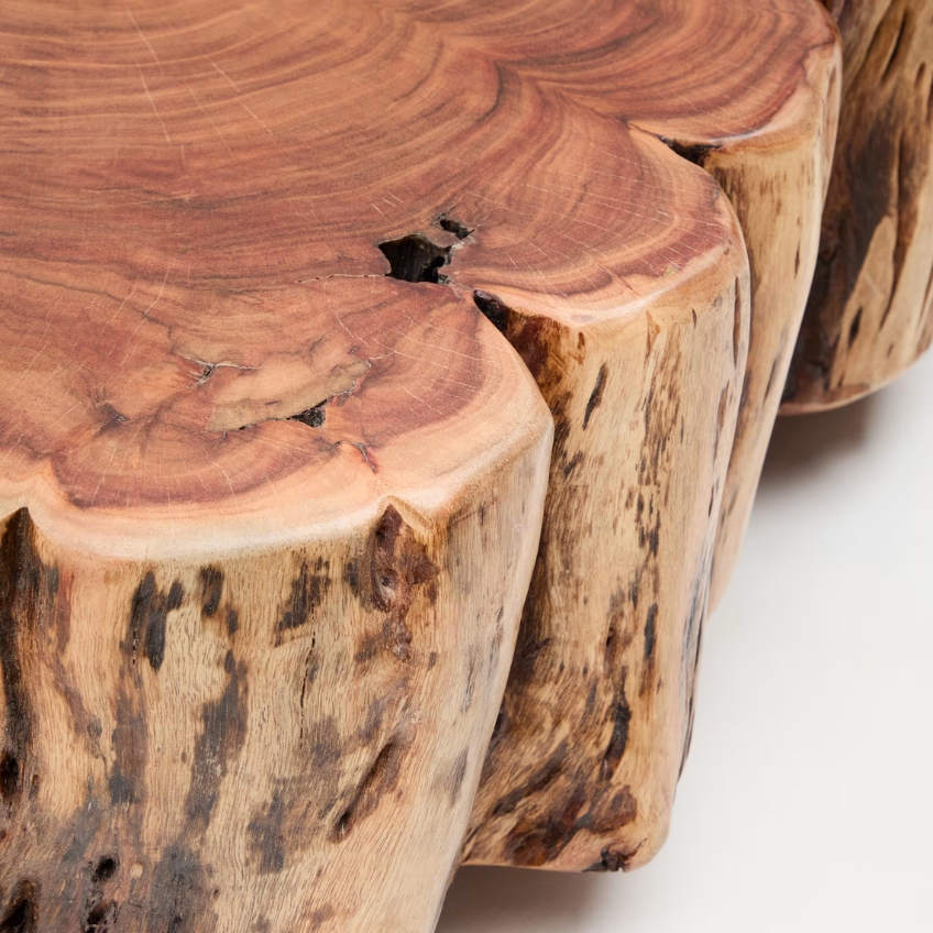 Kave Home Dřevěný konferenční stolek Tavine 65 cm Kave Home