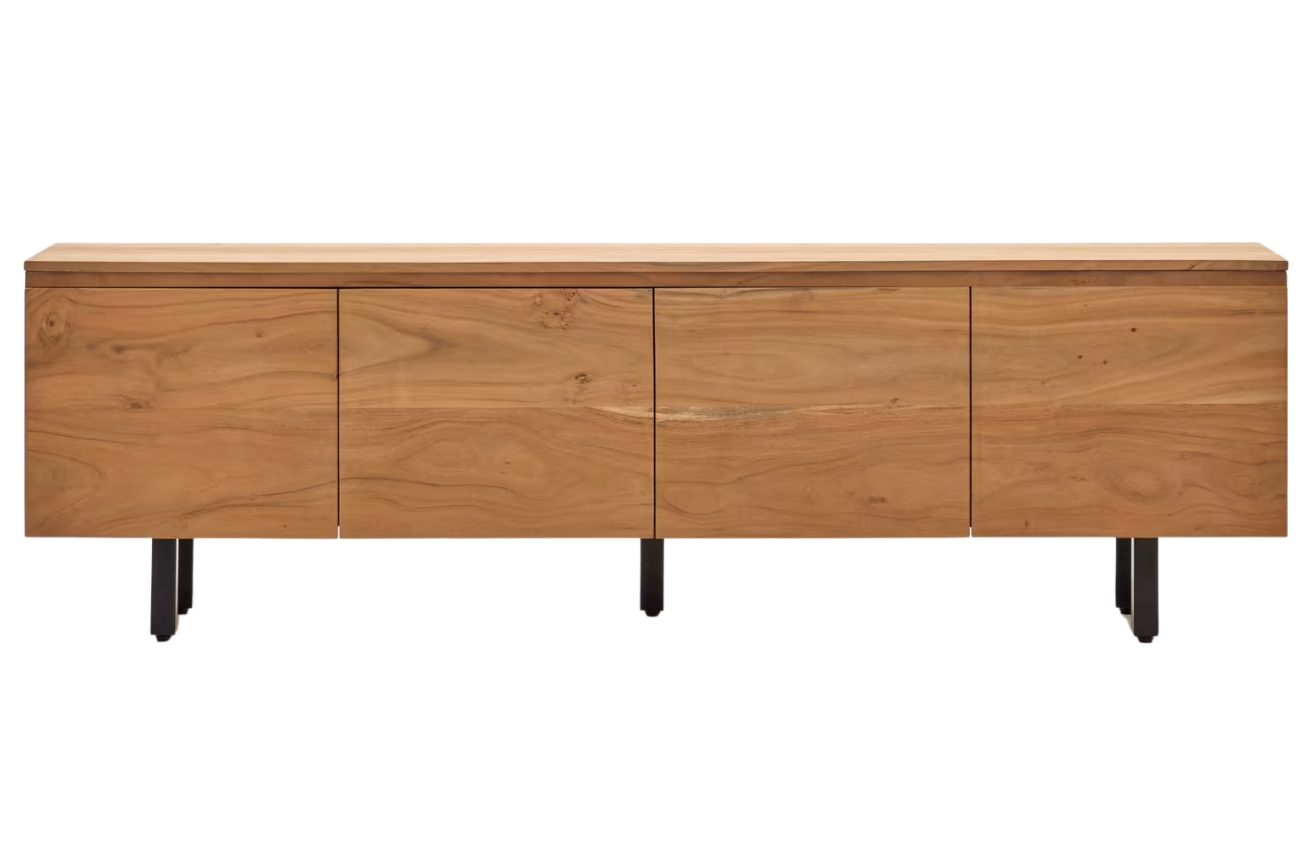 Kave Home Dřevěný TV stolek Uxue 200 x 40 cm Kave Home