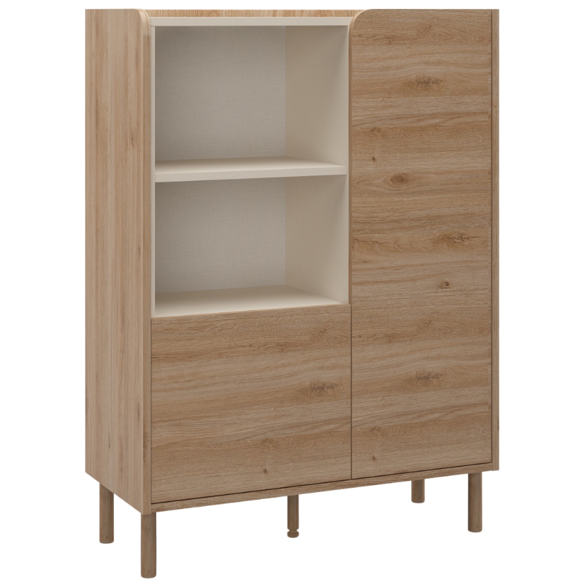 Marckeric Komoda Monza 90 x 40 cm s dřevěným dekorem Marckeric